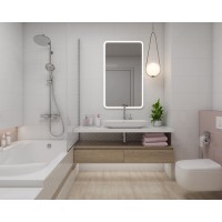 Декор Kwadro Martynika 25x40 Bianco inserto