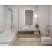 Декор Kwadro Martynika 25x40 Bianco inserto