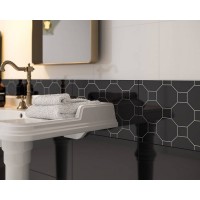 Декор Kwadro Martynika 25x40 Nero inserto