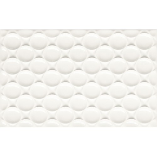 Плитка Kwadro Martynika 25x40 Bianco struktura