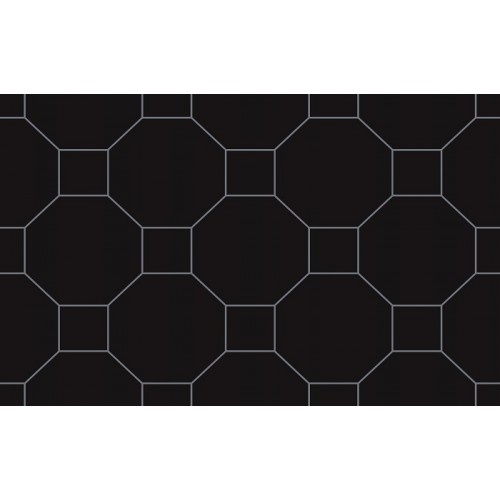 Декор Kwadro Martynika 25x40 Nero inserto