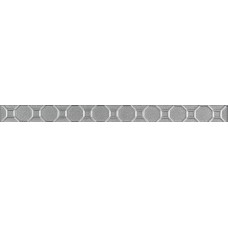Скляний Фриз Kwadro Martynika 3x40 Silver