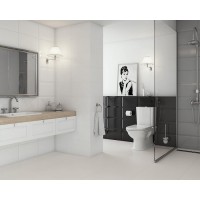 Плитка Kwadro Veo 25x40 Bianco struktura