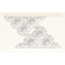 Плитка Kwadro Veo 25x40 Bianco struktura kafel koronka