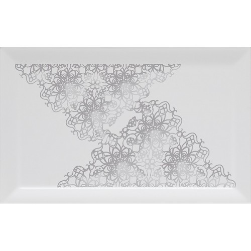 Плитка Kwadro Veo 25x40 Grys struktura kafel koronka