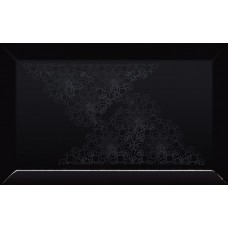 Плитка Kwadro Veo 25x40 Nero struktura kafel koronka