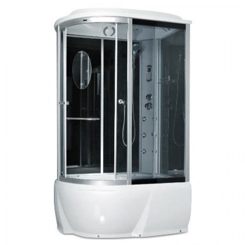 Гидробокс Miracle F76-3W R 120x85 cерое стекло
