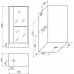 Гидробокс Miracle NA112-3 100x80 прозрачное стекло