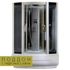 Гидробокс Miracle TS8002 150x85 cерое стекло + поддон с гидромассажем
