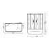 Гидробокс Miracle TS8002 150x85 cерое стекло