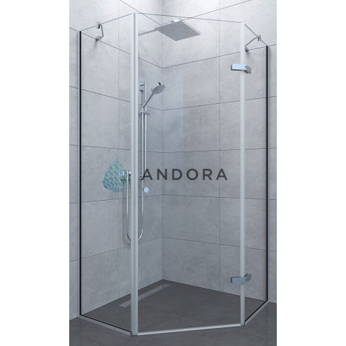 П'ятикутна душова кабіна Andora Palace 90x90x200 скло clear L/R