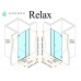 Душові двері Andora Relax 100x200 скло grafite