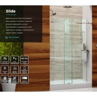 Душевые двери раздвижные Andora Slide 140x200 стекло sateen