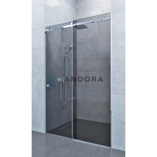 Душевые двери раздвижные Andora Slide 150x200 стекло grafite