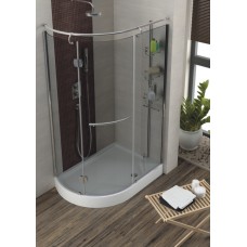 Душевая кабина Aquaform ETNA L/R 120x85 с поддоном и сифоном, стекло grigio (105-14099/105-14098)