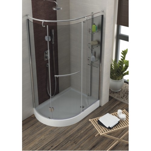 Душевая кабина Aquaform ETNA L/R 120x85 с поддоном и сифоном, стекло grigio (105-14099/105-14098)