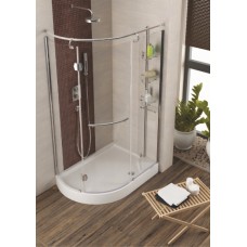 Душевая кабина Aquaform ETNA L/R 120x85 с поддоном и сифоном, стекло прозрачное (105-05411/105-05410)