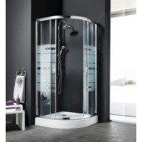 Душевая кабина Aquaform LUGANO 90 стекло Лайнс (100-06703)