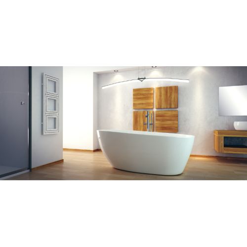 Ванна акриловая Besco Goya XS 142x62 + сифон click clack