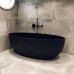 Ванна акриловая Besco Goya Black 160x70 + сифон click clack