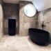 Ванна акриловая Besco Goya Black 160x70 + сифон click clack