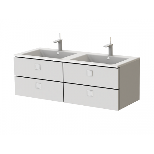 Тумба Botticelli RiMiNi Rm-130d біла з раковиною Marlen-130d