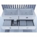 Тумба Botticelli RiMiNi Rm-130d чорна з умивальником Marlen-130d