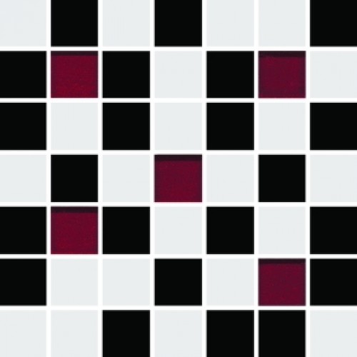мозаїка Ceramika - Konskie Michelle White-Black 20х20