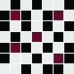 мозаїка Ceramika - Konskie Michelle White-Black 20х20