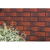 Плитка фасадная Cerrad Burgund 24,5x6,5 рустикальная с оттенком