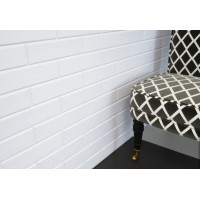 Плитка фасадная Cerrad Foggia bianco 6,5x24,5 (11900)