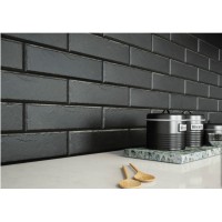 Плитка фасадная Cerrad Foggia nero 6,5x24,5 (11917)