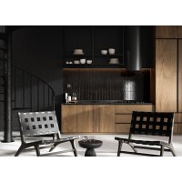 Плитка Cerrad Palette Black 7,4x30