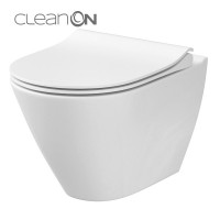 Крышка дюропластовая антибактериальная Cersanit City OVAL SLiM slow- closing (K98-0146)