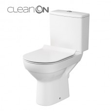 Унитаз-Компакт Cersanit City Clean On 011 3/5 с тонкой крышкой с дюропласта soft-close