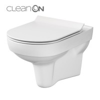 Унитаз подвесной без ободковий Cersanit City NEW CLEANON BOX без крышки (K35-028)