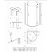 душова кабіна Deante Abelia 90x90 права прозоре скло KTA 057P