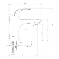 Смеситель для раковины Deante Gardenia хром (BEG 021M)