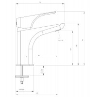 Смеситель для раковины Deante Hiacynt хром (BQH 021M)