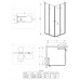 Душевая кабина Deante Kerria 90x90 прозрачное стекло KTK 041P