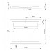 Душевой поддон с линейным сливом Deante Minimal 120x80 (KTM 044B)