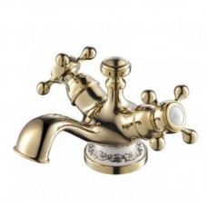 Змішувач для умивальника Devit Charlestone Ceramic позолота (80511142G)