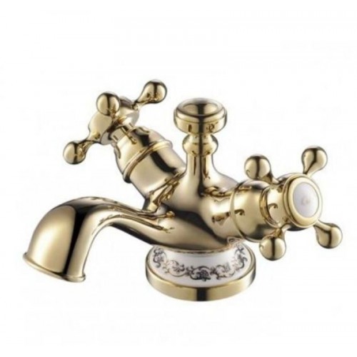 Змішувач для умивальника Devit Charlestone Ceramic позолота (80511142G)