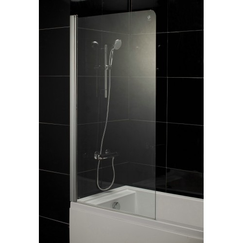 Шторка на ванну Eger 80x150 прозрачное стекло (599-02L)