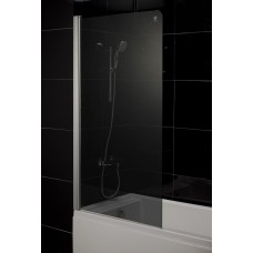 Шторка на ванну Eger 80x150 тонированное стекло (599-02L grey) 
