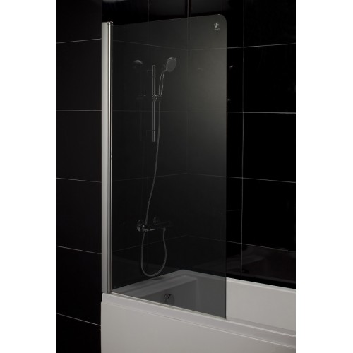 Шторка на ванну Eger 80x150 тонированное стекло (599-02L grey)