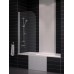 Шторка на ванну Eger 80x150 тонированное стекло (599-02L grey)