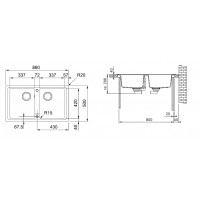Кухонная мойка Franke BASiS BFG 620 mokka 860x500 (114.0365.435)