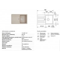 Кухонна мийка Franke EUROFORM EFG 614-78 dark beige 780x475 (114.0067.127)