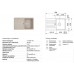 Кухонна мийка Franke EUROFORM EFG 614-78 dark beige 780x475 (114.0067.127)
